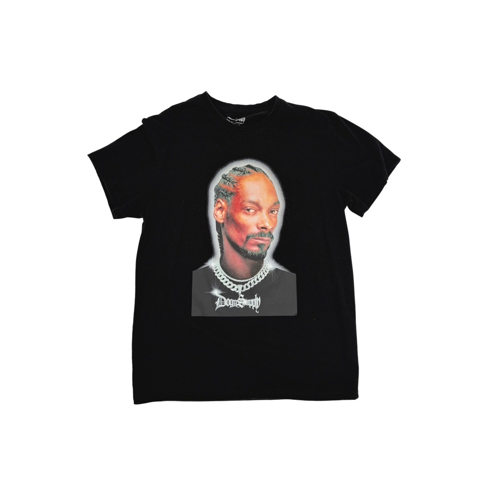 Dogg Supply by Snoop Dogg Mens Black Graphic Portrait T-Shirt Size M Unisex